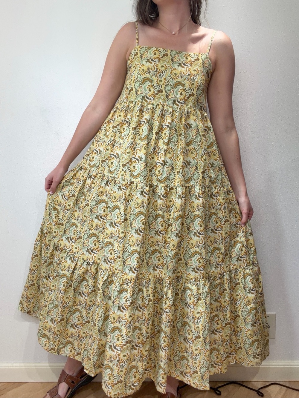 Anthropologie Boho Tiered Dress